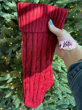 Load image into Gallery viewer, Christmas Stocking w/ Laser Engraved Patch
