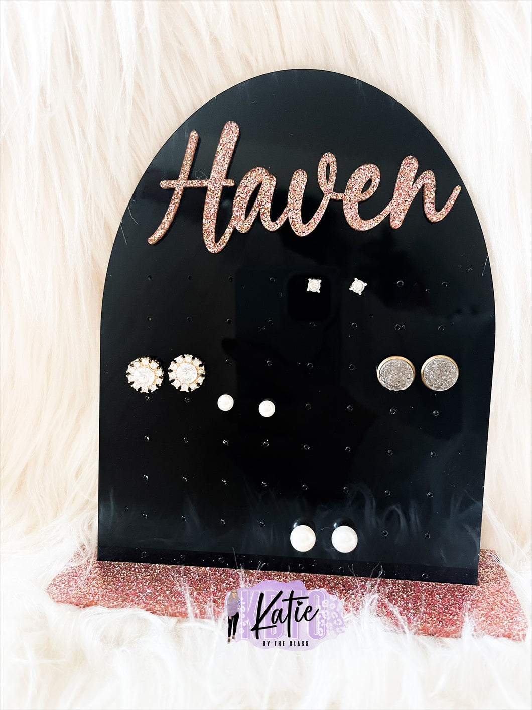 Personalized Earring Holder