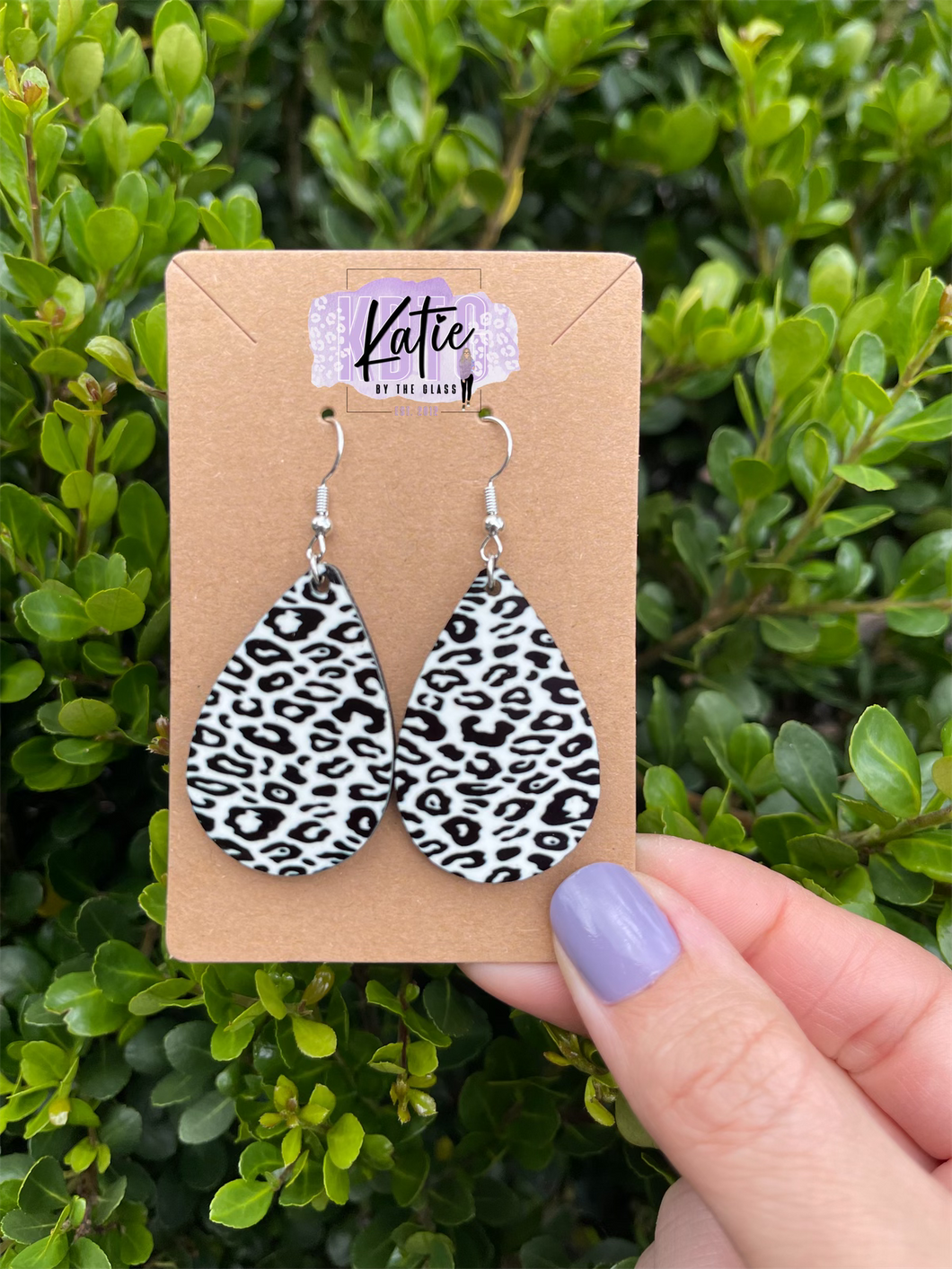 Classic Leopard Tear Drop Earrings